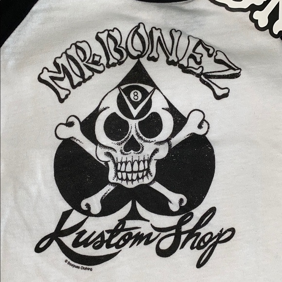 Mr Bonez Skull long sleeve tee - Picture 2 of 2